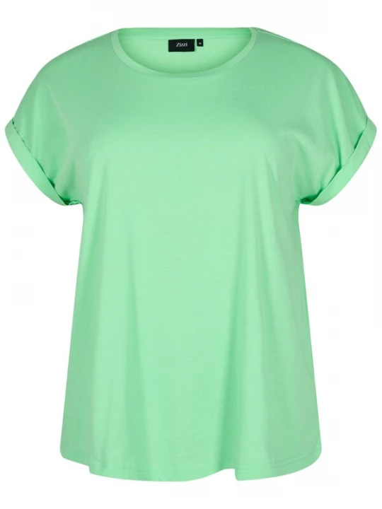 Foto van product Zizzi Shirt 'Mkatja' lichtgroen