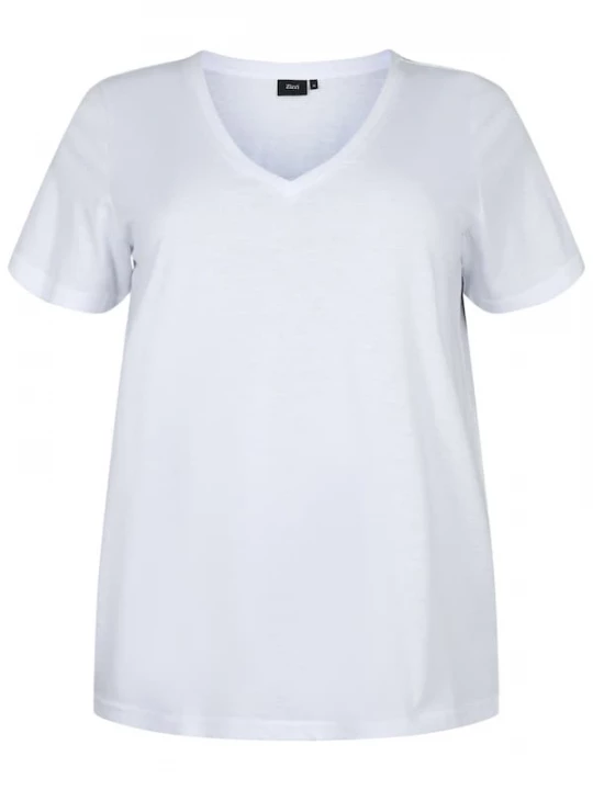 Foto van product Zizzi Shirt 'Mkatja' wit