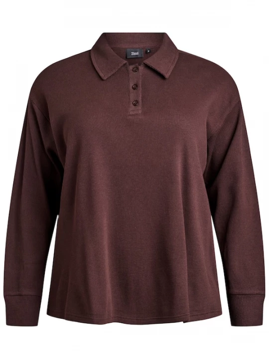 Foto van product Zizzi Shirt 'Mronja' bruin