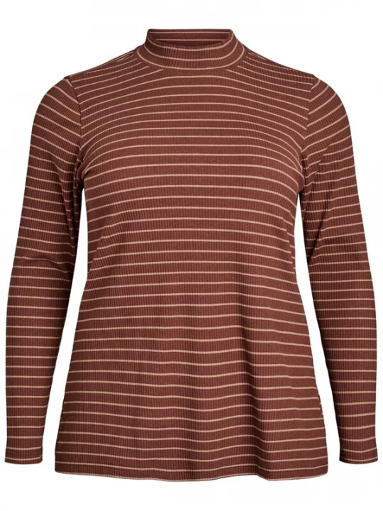 Foto van product Zizzi Shirt 'MSIBINE' cognac / mokka