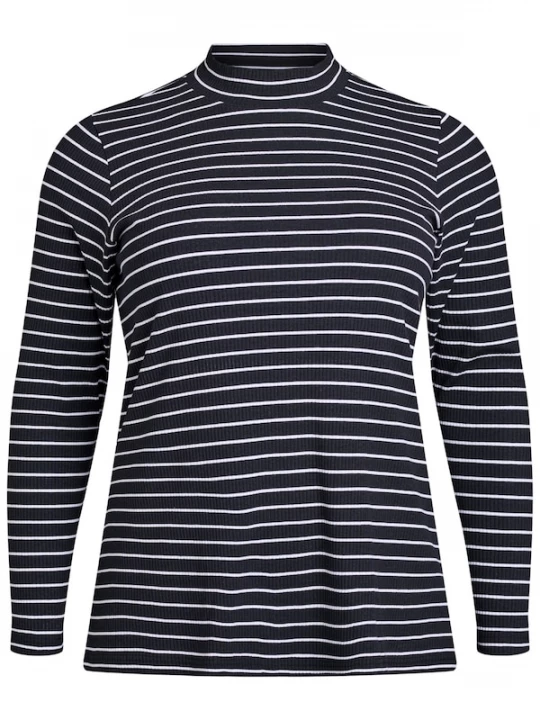 Foto van product Zizzi Shirt 'MSIBINE' zwart / wit