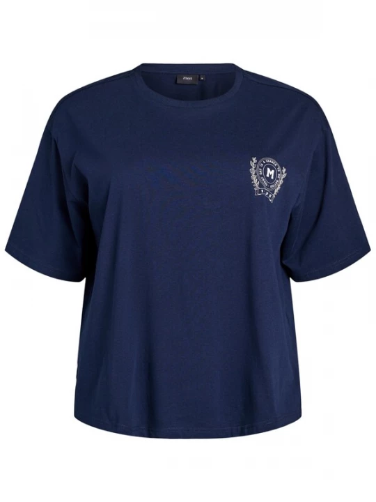Foto van product Zizzi Shirt navy / wit