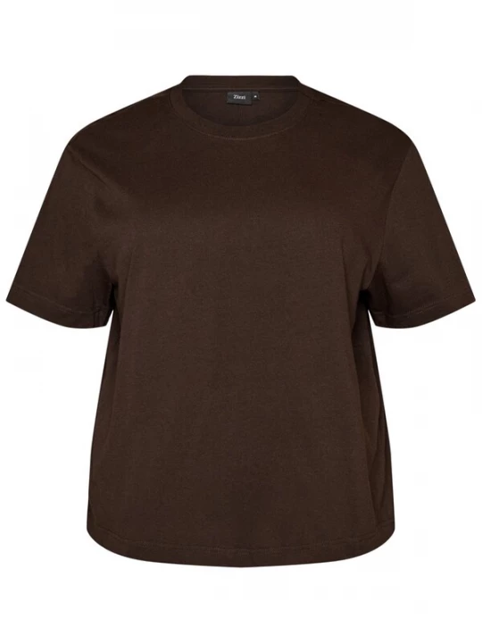 Foto van product Zizzi Shirt 'VAIKO' donkerbruin