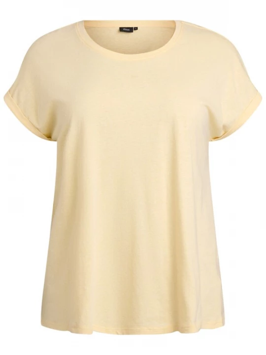 Foto van product Zizzi Shirt 'VAVA' lichtgeel