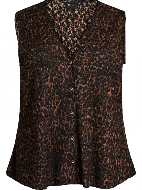Foto van product Zizzi Top 'Vtalia' bruin / donkerbruin