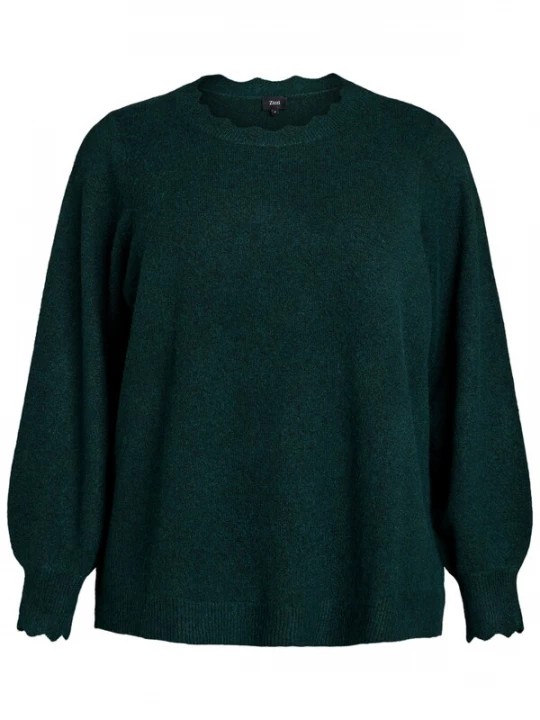 Foto van product Zizzi Trui 'Casunny' groen gemêleerd