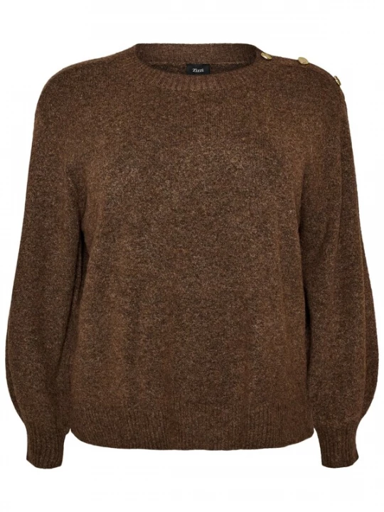 Foto van product Zizzi Trui 'CAVISTA' bruin