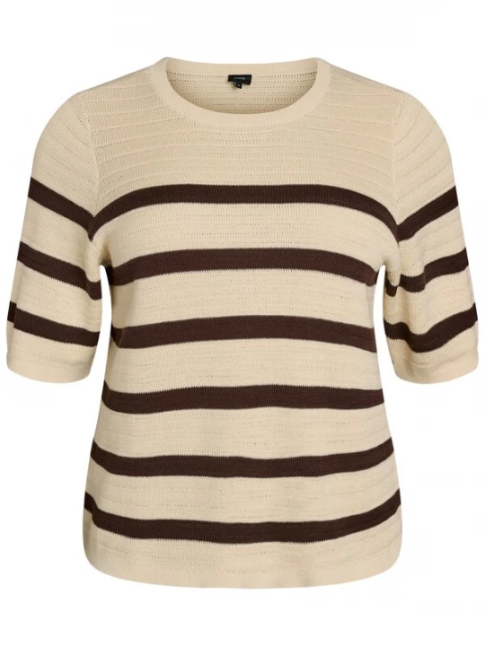 Foto van product Zizzi Trui 'MELSA' beige / zwart