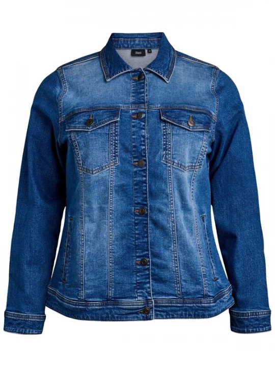 Foto van product Zizzi Tussenjas 'Jalli' blauw denim