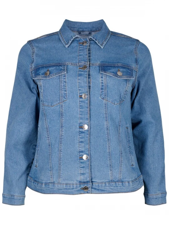 Foto van product Zizzi Tussenjas 'Nina' blauw denim