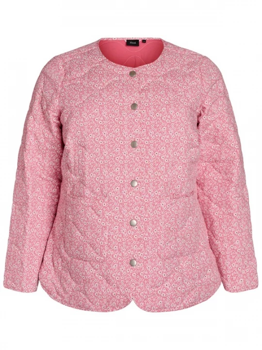 Foto van product Zizzi Tussenjas pink / donkerroze / wit