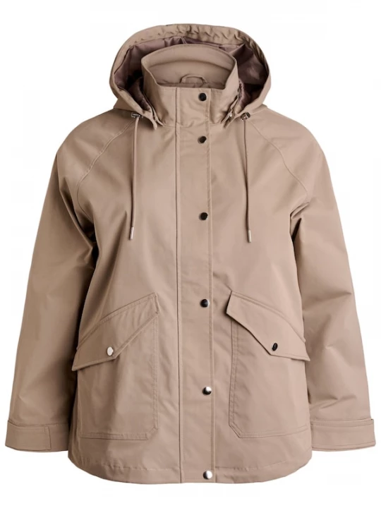 Foto van product Zizzi Tussenparka 'Capalma' donkerbeige
