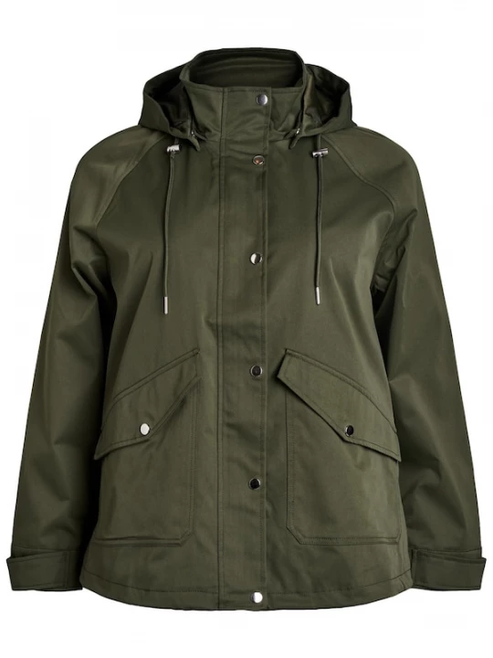 Foto van product Zizzi Tussenparka 'Capalma' donkergroen