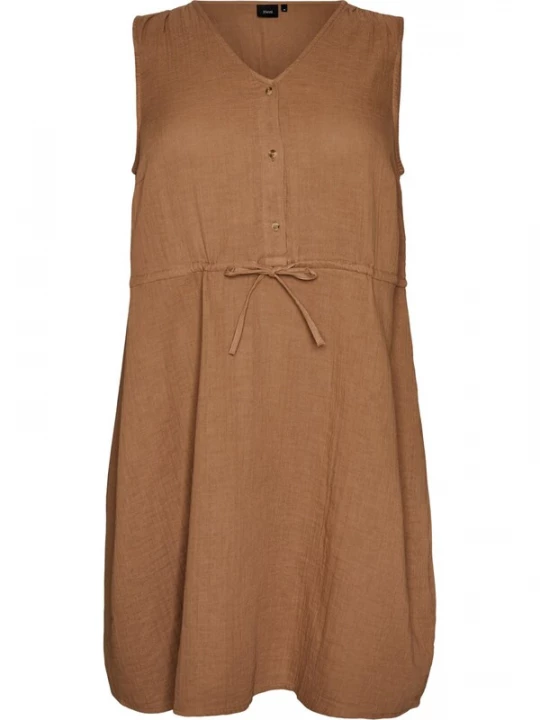 Foto van product Zizzi Zomerjurk 'Vvivu' mokka