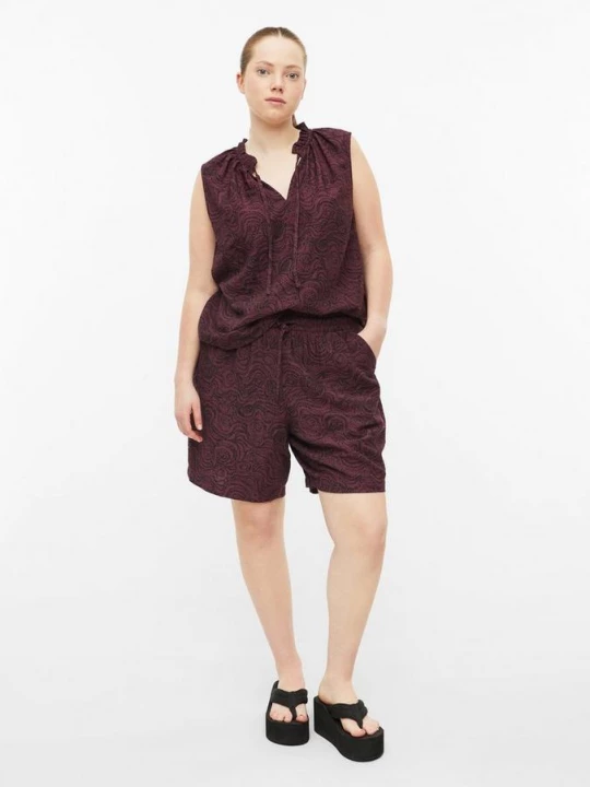 Foto van product Zomerse shorts van viscosemix QS rood