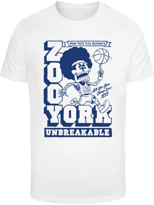 Foto van product ZOO YORK Shirt 'Funky Balling' donkerblauw / wit
