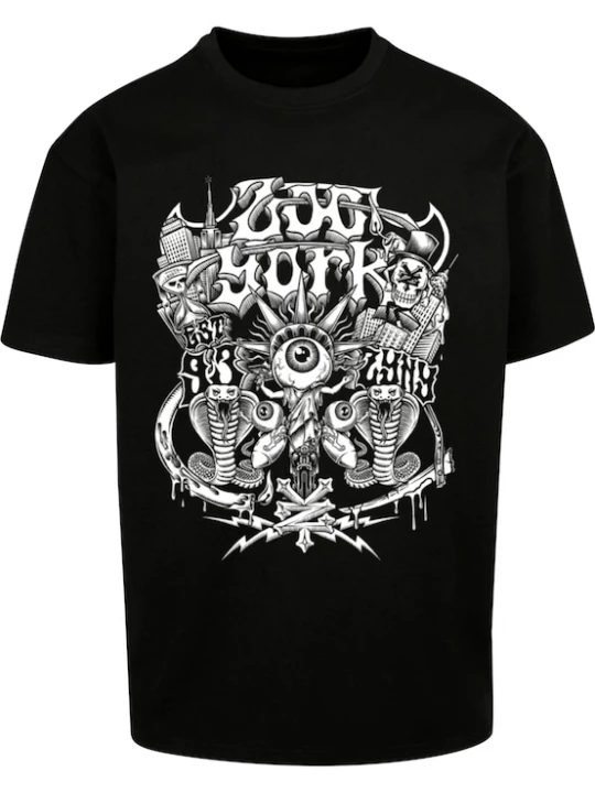 Foto van product ZOO YORK Shirt 'The Vision' zwart / wit