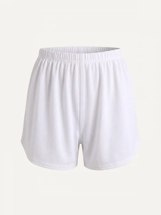 Foto van product ZUBEK Pyjama 'Seaweed Pyjama Shorts - White' beige