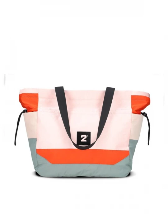 Foto van product ZWEI Shopper 'BONNY BO200' grijs / oranje / pastelroze