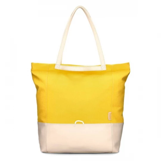 Foto van product ZWEI Shopper 'Fiorelli' crème / geel