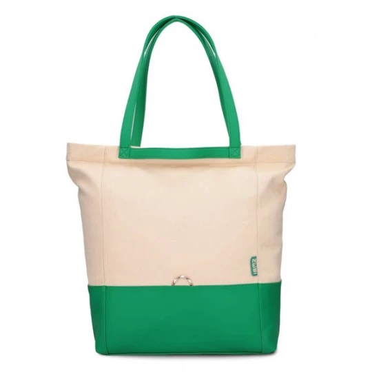 Foto van product ZWEI Shopper 'Fiorelli' lichtbeige / groen