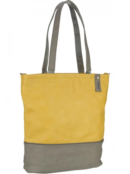 Foto van product ZWEI Shopper 'Jana' geel / grijs