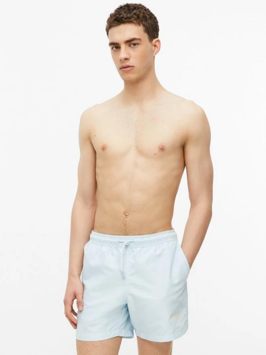 Foto van product Zwembroek met print en koord s.Oliver blauw