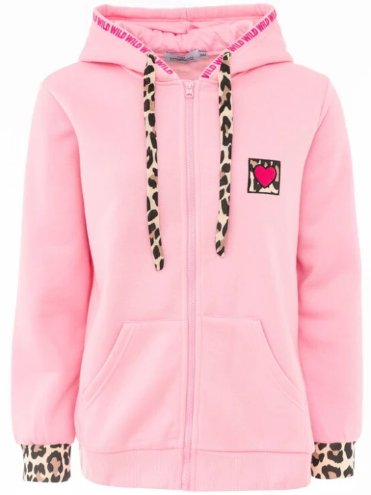 Foto van product Zwillingsherz Sportief sweatvest rosa