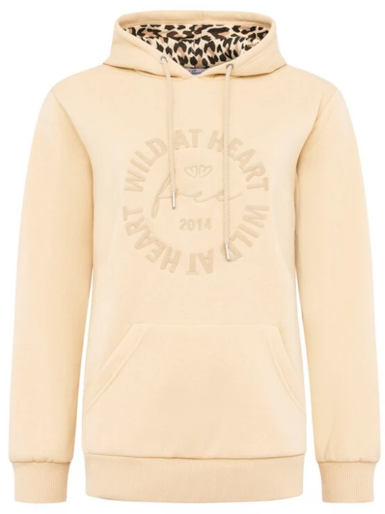 Foto van product Zwillingsherz Sweatshirt 'WILD AT HEART' lichtbeige