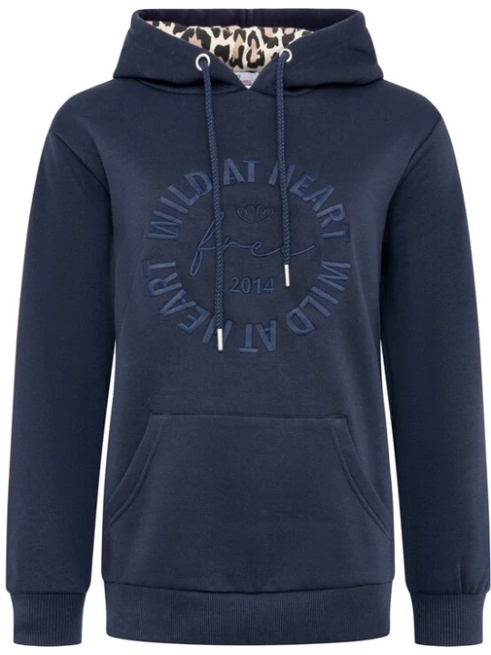 Foto van product Zwillingsherz Sweatshirt 'WILD AT HEART' marine