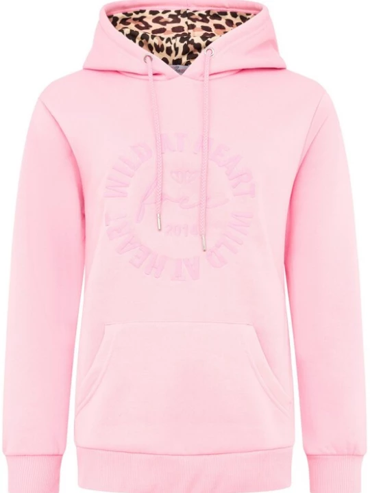 Foto van product Zwillingsherz Sweatshirt 'WILD AT HEART' rosa