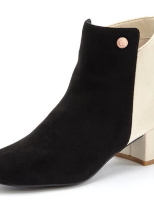 Foto van product LASCANA Enkellaarsjes lichtbeige / zwart