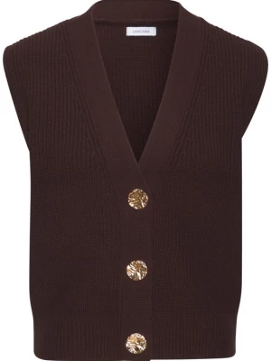 Foto van product LASCANA Gebreide bodywarmer donkerbruin