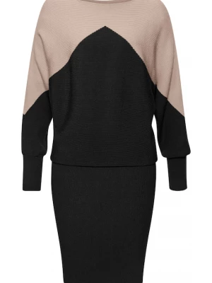Foto van product LASCANA Gebreide jurk sand / zwart