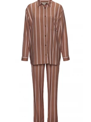 Foto van product LASCANA Pyjama bruin / aubergine / lichtroze / wit