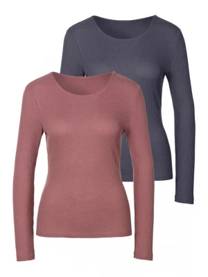 Foto van product LASCANA Shirt 'Pique' marine / bessen