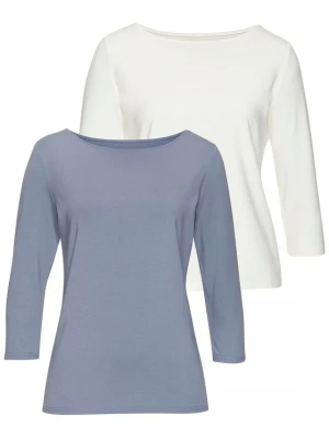 Foto van product LASCANA Shirt smoky blue / wit