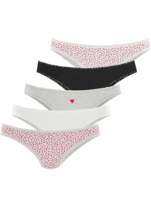 Foto van product LASCANA Slip grijs gemêleerd / rood / zwart / offwhite