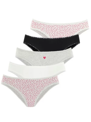 Foto van product LASCANA Slip grijs gemêleerd / rood / zwart / wit