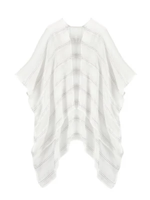 Foto van product LASCANA Strandlaken zilver / wit