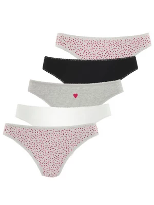 Foto van product LASCANA String grijs gemêleerd / rood / zwart / wit