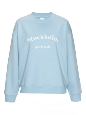 Foto van product LASCANA Sweatshirt lichtblauw / wit