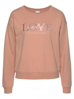 Foto van product LASCANA Sweatshirt smoky blue / chocoladebruin / abrikoos / rosa