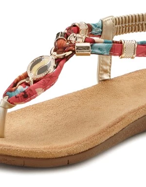 Foto van product LASCANA Teenslipper bruin / goud