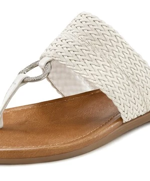 Foto van product LASCANA Teenslipper zilver / transparant / offwhite