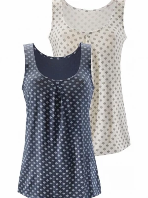Foto van product LASCANA Top smoky blue / natuurwit