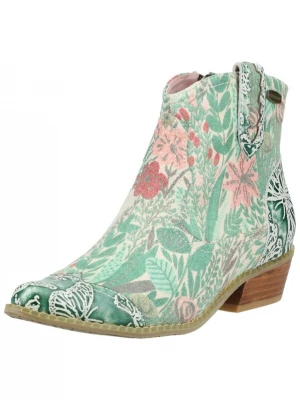 Foto van product Laura Vita Enkellaarsjes beige / groen / rosa / rood