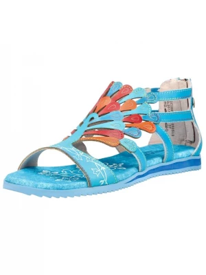 Foto van product Laura Vita Sandalen met riem blauw / oranje / rood