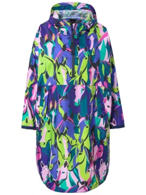 Foto van product LAURASØN Functionele jas blauw / limoen / gemengde kleuren