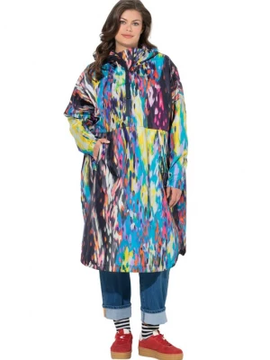 Foto van product LAURASØN Functionele jas blauw / neongeel / lichtroze